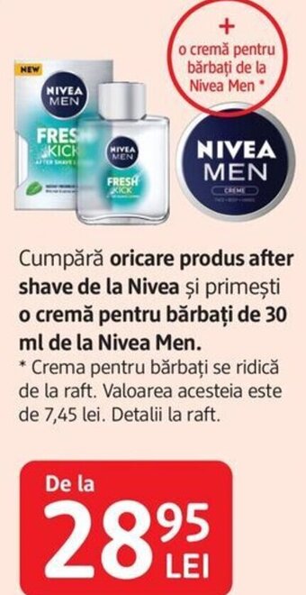 DM Cumpără oricare produs after shave de la Nivea Ofertă