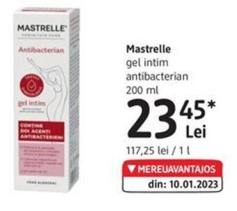 DM Mastrelle gel intim antibacterian 200 ml Ofertă