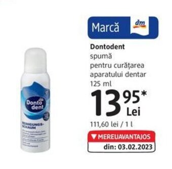 DM Dontodent spumă Ofertă