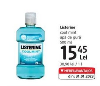 DM Listerine cool mint apă de gură 500 ml Ofertă