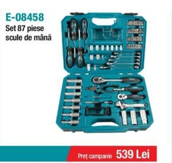 Makita E-08458 Set 87 piese scule de mână Ofertă