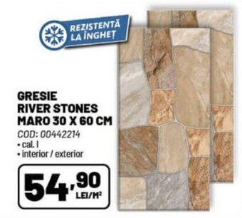 Ambient GRESIE RIVER STONES MARO 30 X 60 CM Ofertă