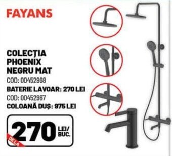 Ambient COLECTIA PHOENIX NEGRU MAT Ofertă