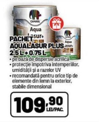 Ambient PACHET AQUALASUR PLUS.aur 2.5L 0.75 L Ofertă