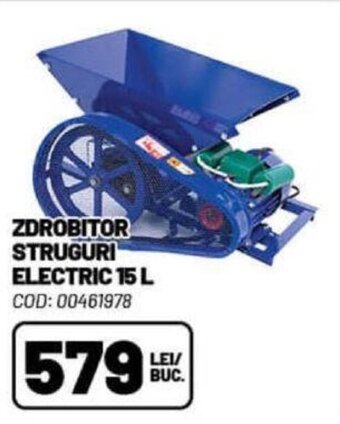 ZDROBITOR STRUGURI ELECTRIC 15 L