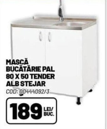 Ambient MASCĂ BUCĂTĂRIE PAL 80 X 50 TENDER ALB STEJAR Ofertă