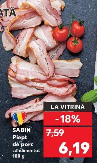 Kaufland SABIN Piept de porc condimentat 100 g Ofertă