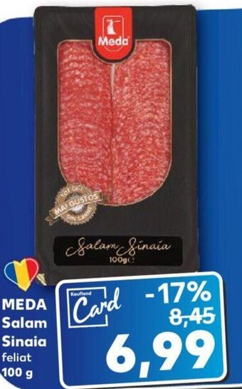 Kaufland MEDA Salam Sinaia feliat 100 g Ofertă