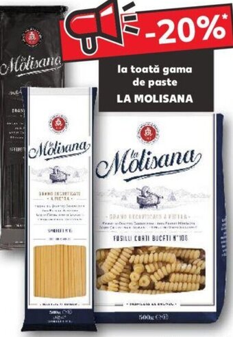 Kaufland la toată gama de paste LA MOLISANA Ofertă