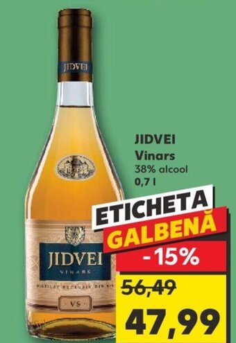 Kaufland JIDVEI Vinars 38% alcool 0,71 Ofertă