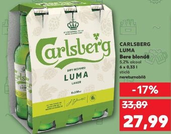 Kaufland CARLSBERG LUMA Bere blondă Ofertă