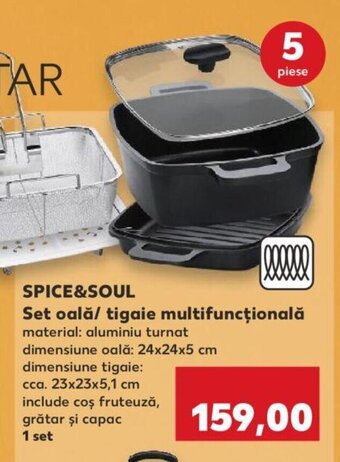 Kaufland SPICE&SOUL Set oală/ tigaie multifuncțională Ofertă