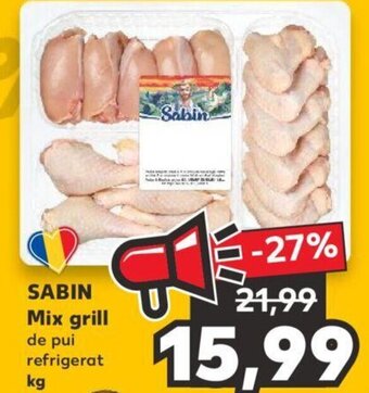 Kaufland SABIN Mix grill de pui refrigerat kg Ofertă