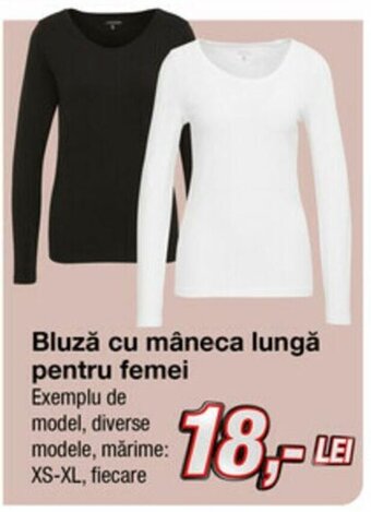 Kik Bluză cu mâneca lungă pentru femei Ofertă