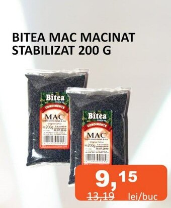 Unicarm BITEA MAC MACINAT STABILIZAT 200 G Ofertă