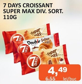 Unicarm 7 DAYS CROISSANT SUPER MAX DIV. SORT. 110G Ofertă