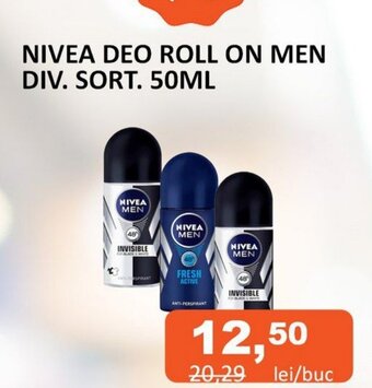 NIVEA DEO ROLL ON MEN DIV. SORT. 50ML