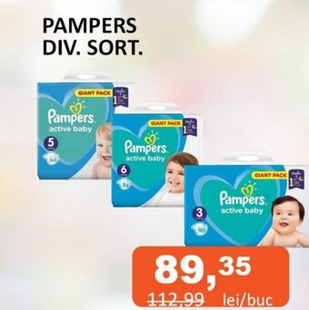 Unicarm PAMPERS DIV. SORT. Ofertă