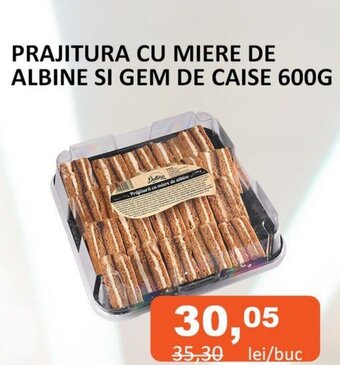 Unicarm PRAJITURA CU MIERE DE ALBINE SI GEM DE CAISE 600G Ofertă
