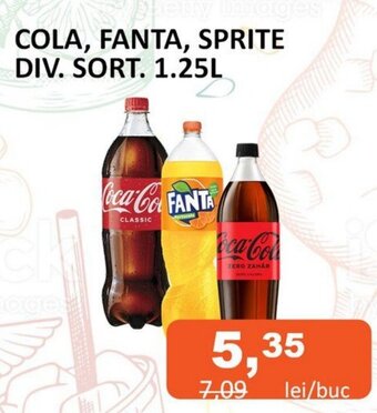 Unicarm COLA, FANTA, SPRITE DIV. SORT. 1.25L Ofertă