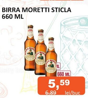 Unicarm BIRRA MORETTI STICLA 660 ML Ofertă