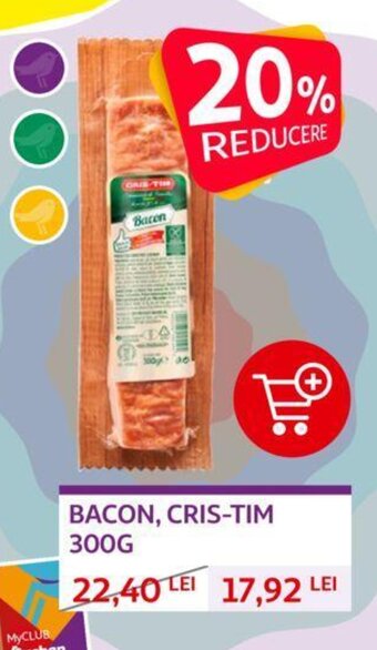 Auchan BACON, CRIS-TIM 300G Ofertă