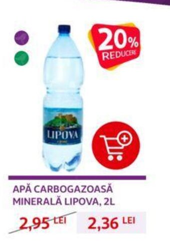 Auchan APĂ CARBOGAZOASĂ MINERALĂ LIPOVA, 2L Ofertă