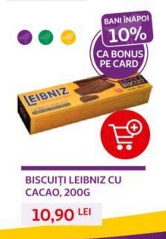 Auchan BISCUIȚI LEIBNIZ CU CACAO, 200G Ofertă