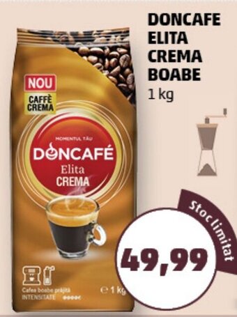 Penny DONCAFE ELITA CREMA BOABE 1 kg Ofertă