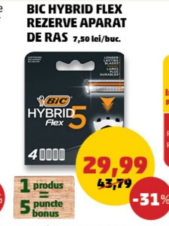 Penny BIC HYBRID FLEX REZERVE APARAT DE RAS Ofertă