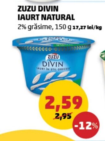 Penny ZUZU DIVIN IAURT NATURAL Ofertă