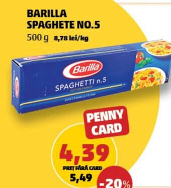 Penny BARILLA SPAGHETE NO.5 Ofertă