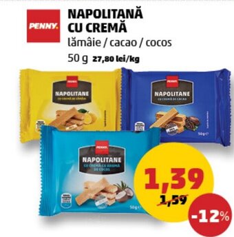 Penny NAPOLITANĂ CU CREMĂ Ofertă