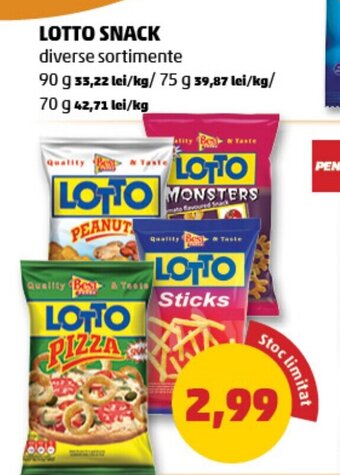 Penny LOTTO SNACK Ofertă