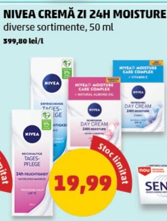 Penny NIVEA CREMĂ ZI 24H MOISTURE Ofertă
