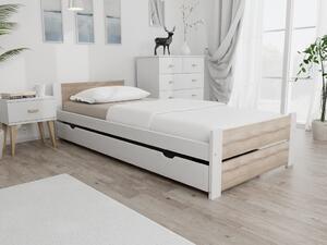 Favi Pat dublu stejar sonoma/alb, double ikaros 90 x 200 cm saltele: fără saltea, somiera pat: fara somiera Ofertă