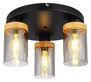 Favi Lustră aplicată finca 3xe27/40w/230v metal/lemn globo 15557-3d Ofertă