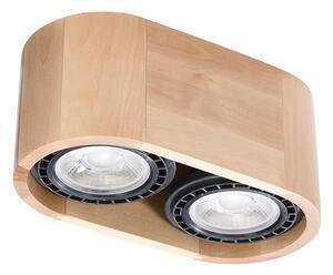Favi Plafonieră basic ar111 2xgu10/40w/230v lemn Ofertă