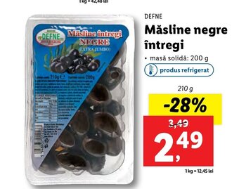 Lidl Măsline negre întregi Ofertă