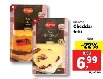 Lidl Cheddar felii Ofertă