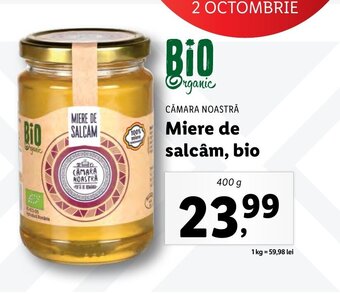 Lidl Miere de salcâm, bio Ofertă