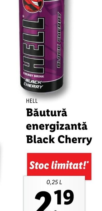 Lidl Băutură energizantă Black Cherry Ofertă