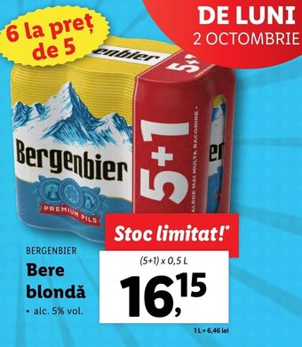Lidl Bere blondă Ofertă