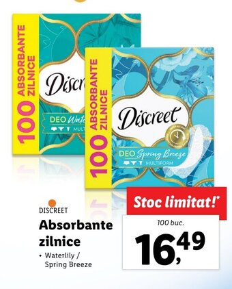 Lidl Absorbante zilnice Ofertă