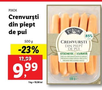 Lidl Crenvurşti din piept de pui Ofertă