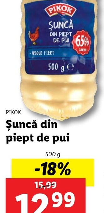 Lidl Şuncă din piept de pui Ofertă
