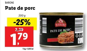 Lidl Pate de porc Ofertă