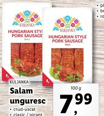 Lidl Salam unguresc Ofertă