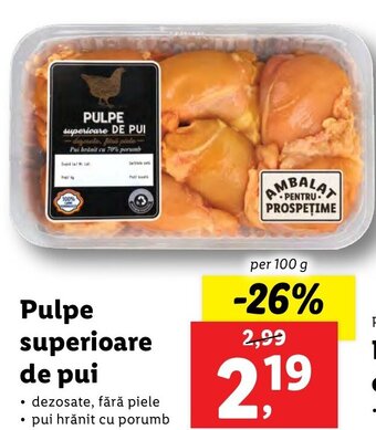 Lidl Pulpe superioare de pui Ofertă