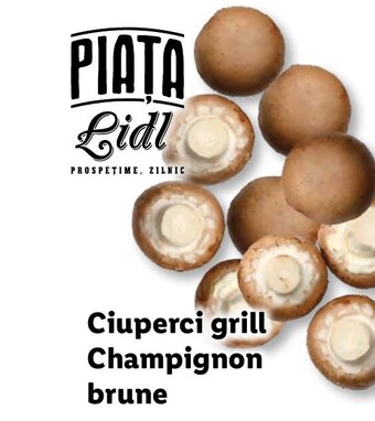 Lidl Ciuperci grill Champignon brune Ofertă